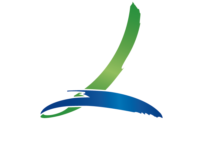 Logo Lattes filet et base line blanche