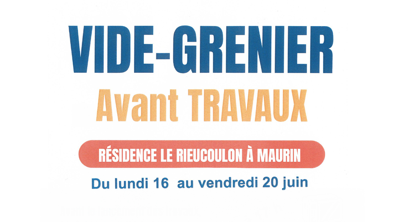 Vide-Grenier de la Résidence Le Rieucoulon (Maurin)