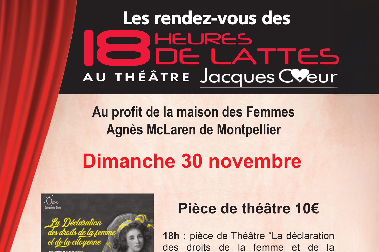 Les 18 Heures de Lattes : Théâtre et Solidarité