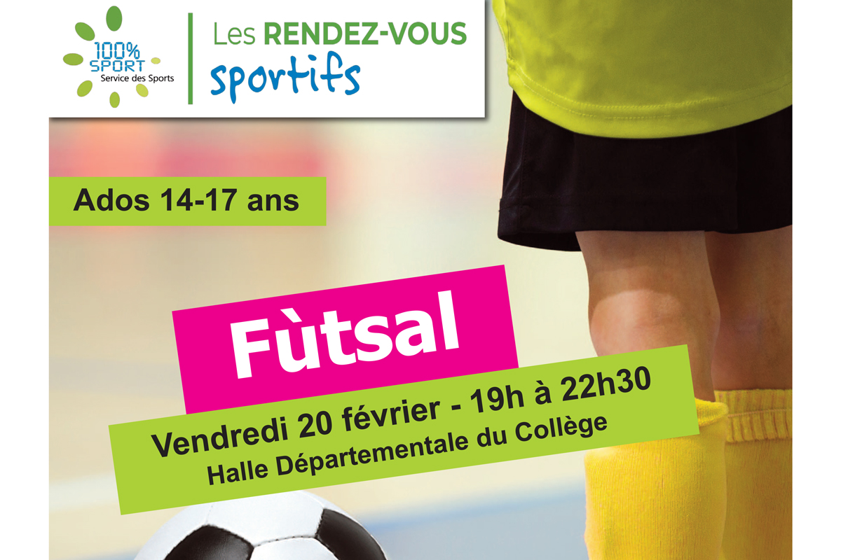 Les Rendez-vous sportifs : Soirée Futsal pour les 14-17 ans