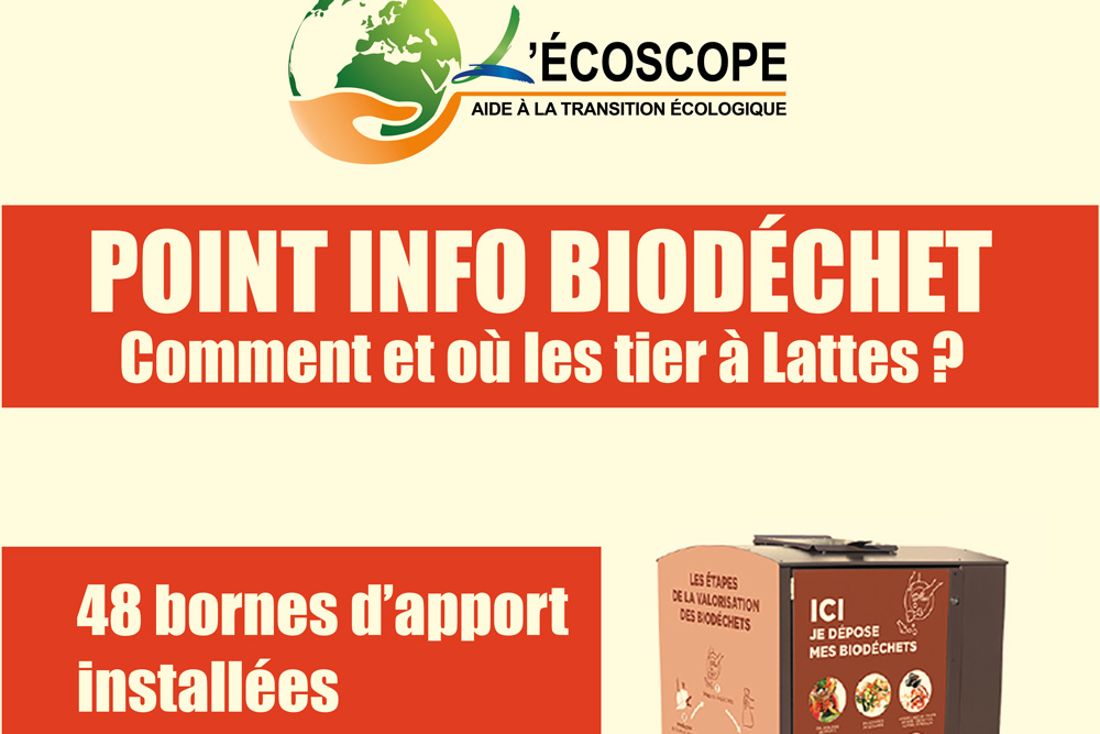 Point Info Biodéchets : Comment et où les trier à Lattes ?
