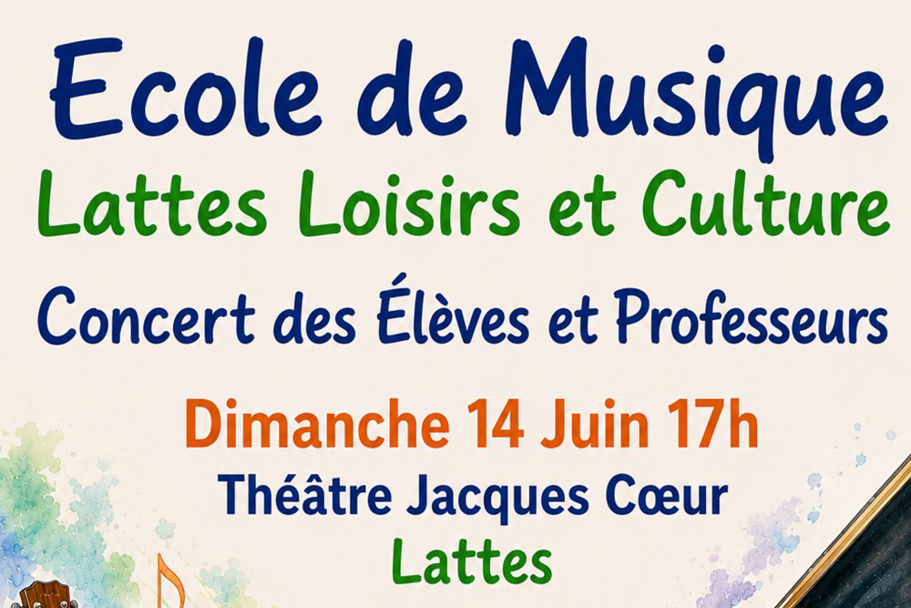 Concert des Élèves et Professeurs de l’École de Musique (Lattes Loisirs et Culture)